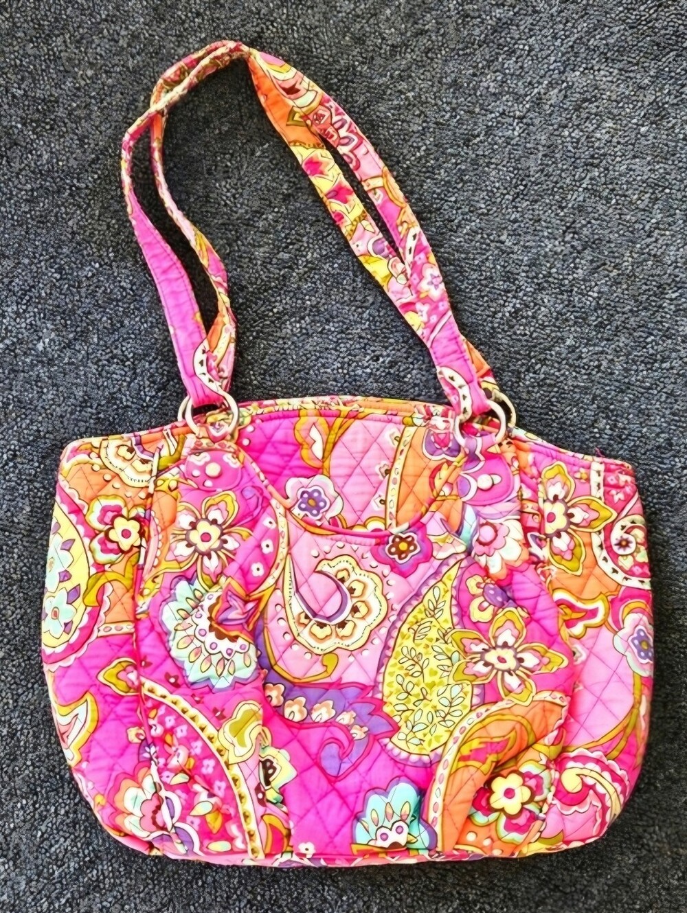 Vera Bradley Vibrant Pink Paisley  Bag